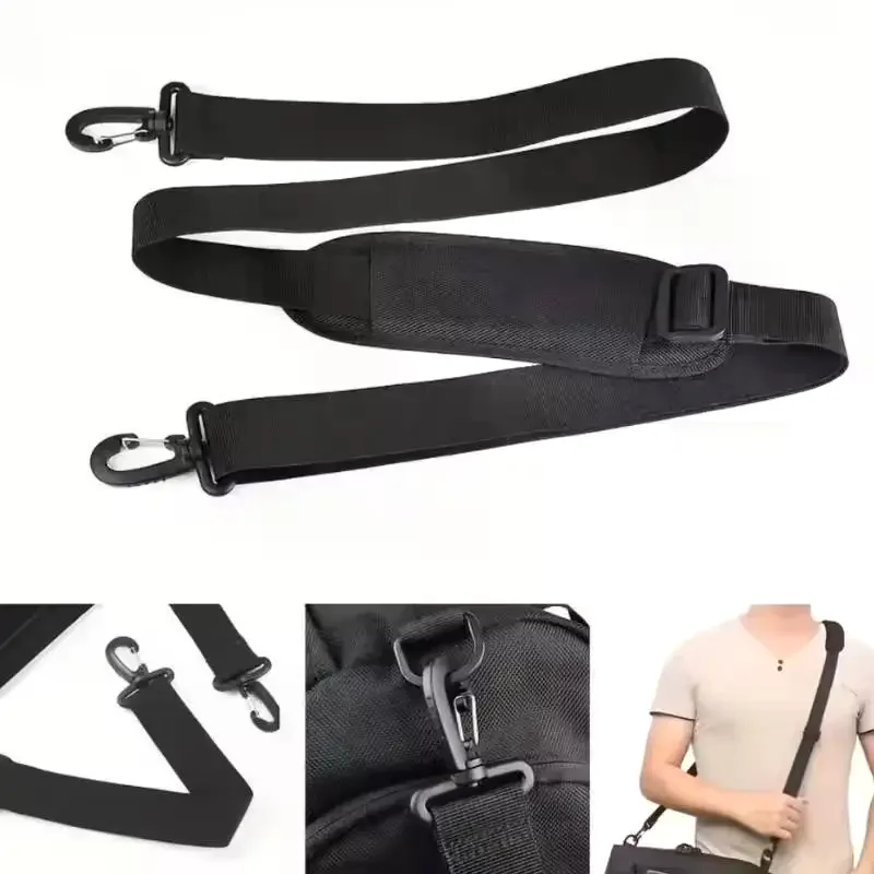 1PCS Durable Detachable Nylon Bag Shoulder Belt Adjustable Shoulder Strap Simple Solid Color Replacement Belt With Shoulder Pad