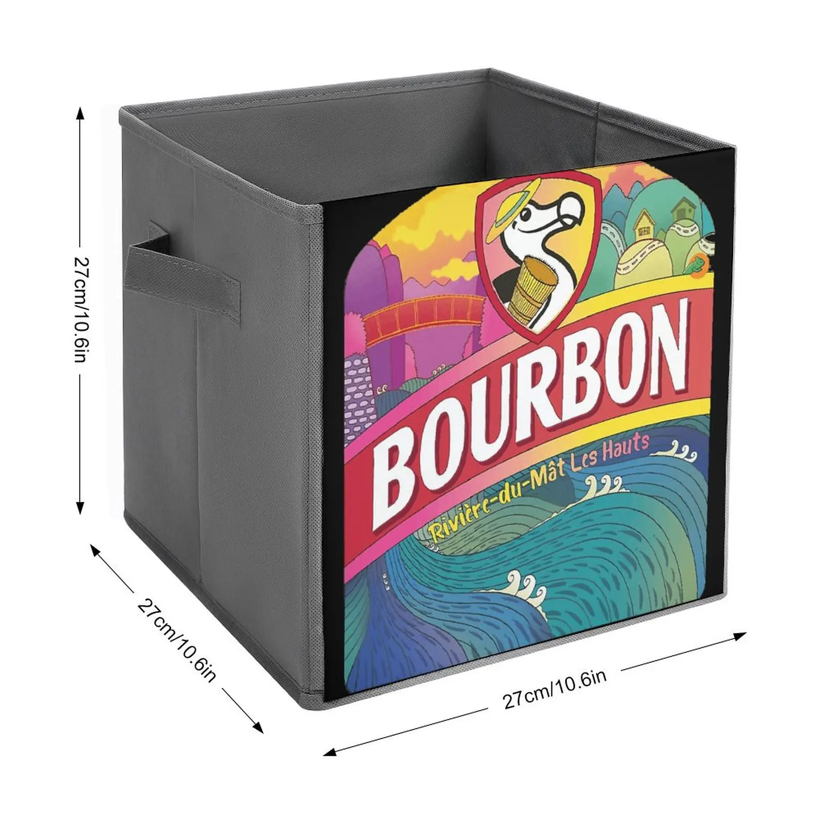 Storage Tank Bourbon Dodo Beer  Shower Curtain Folding Storage Box Large Capacity Can Be Folded Travel Storage Premium Staying B