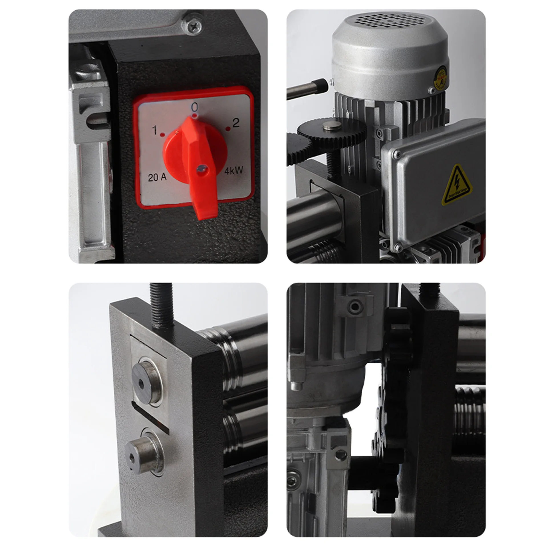 مطحنة لف المجوهرات الكهربائية: 120 مم 370 وات 0.5 حصان للضغط على صفائح الأسلاك الذهبية/الفضية، آلة مطحنة لف المعادن الصغيرة #5