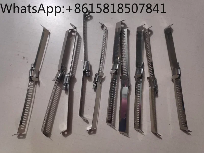 30PCS Magnetic Flap Level Gauge Special Clamp 304 Stainless Steel Hose Clamp Automation Instrument Straight Clamp