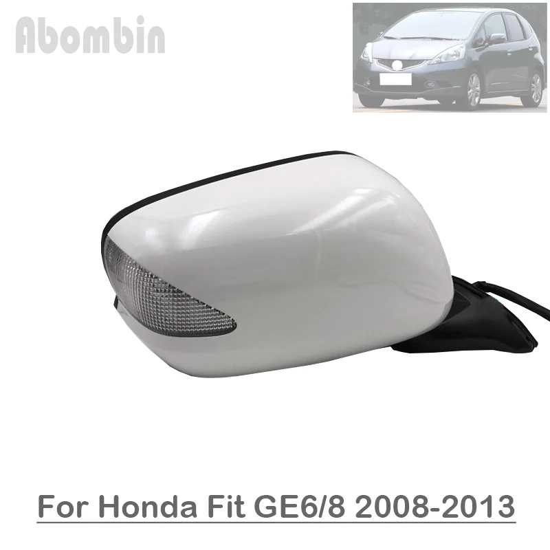 

Car Door Wing Rearview Mirror Assy Side Mirror Assembly For Honda Fit Jazz 2th Generation GE6 GE8 2008-2013 Power Folding 7PINS