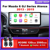12.3 inch Car Radio For Mazda 6 GJ Series Atenza 2013-2015 Wireless Carplay Android 14 Auto 4G Car Multimedia Video Player toold