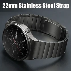 22mm Luxury Stainless Steel Band For Huawei Watch GT4 3 GT2 Pro/GT 2e/GT2 346mm Strap Metal Bracelet For Huawei Watch 3 4 4Pro