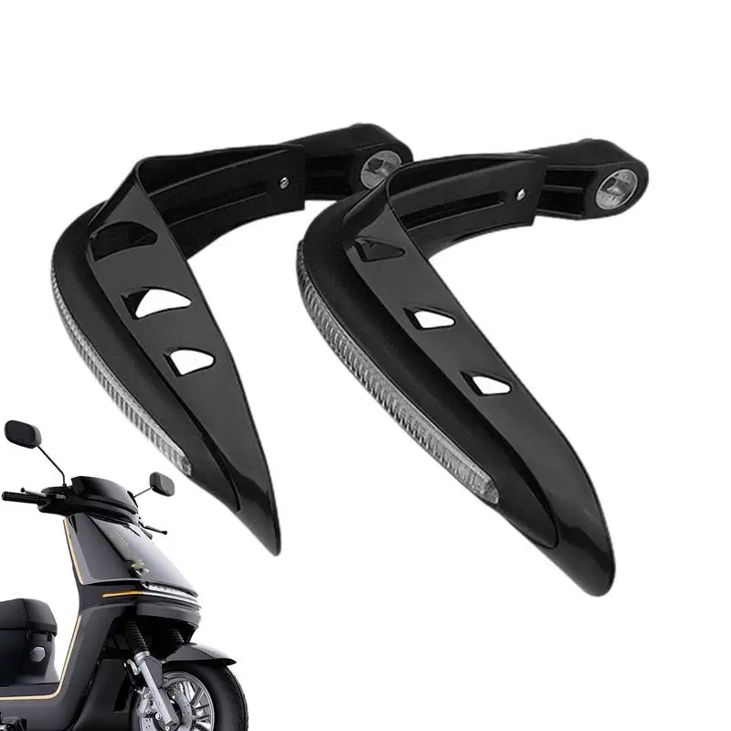 

Motorcycle Hand Wind Deflectors Handlebar Hand Guards With LED Light Light Indicators For Hands Protection For Commuting