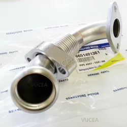 Junta de tubo de hierro para válvula EGR, para Ssangyong REXTON KYRON ACTYON PIPE-RH & GSK D2.0 y 2.7DT Xdi, 6651401361, 6651420180, 2005, 2006, 2007