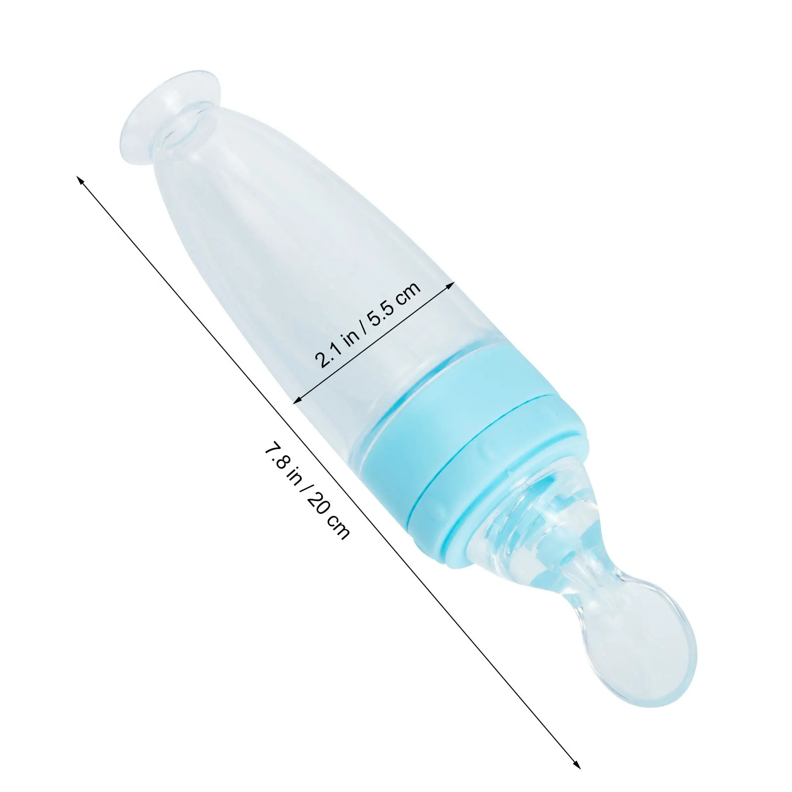 2 قطعة سيليكون الطفل الغذاء زجاجة مغذيات ضغط موزع للحبوب هريس حليب الثدي صيغة السفر استخدام المهارات الحركية الدقيقة