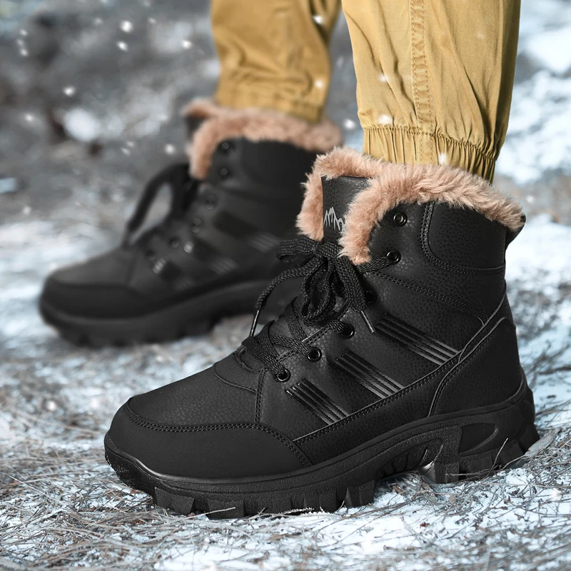 Buty Meskie Męskie buty 2025 Nowe zimowe kapcie Ciepłe męskie buty Wodoodporne Antypoślizgowe Pluszowe sneakersy Męskie tenisówki Buty Męskie Sneakersy Zimowe