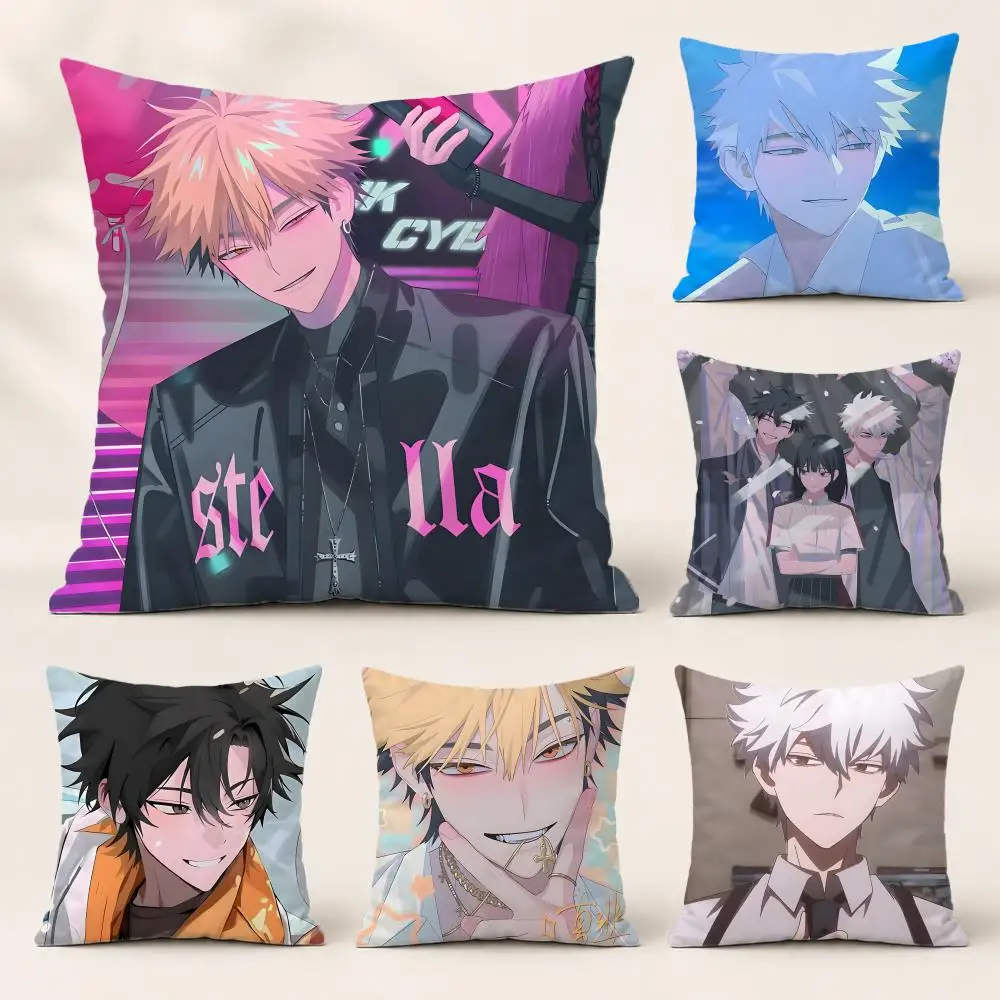 Animation LLINK CLICKed Cushion Cover Washable Soft Thick Cushion Cover Decorative Pillowcase for Sofa Living Room Home
