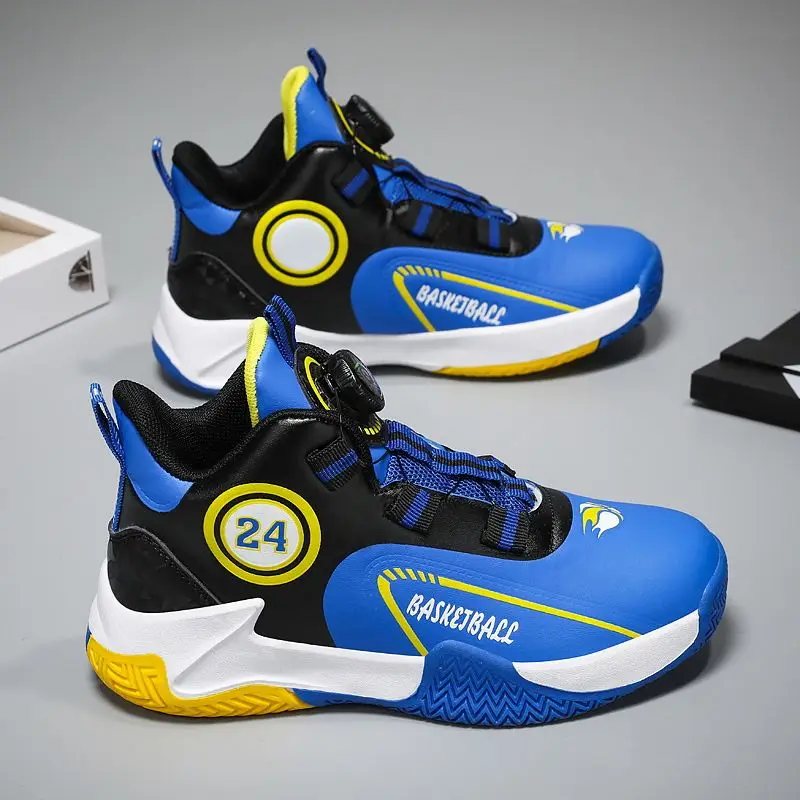 Kids Basketball Shoes Breathable Waterproof High Top Sneakers Outdoor Running Sports Shoes for Boys Girls Autumn School Footwear