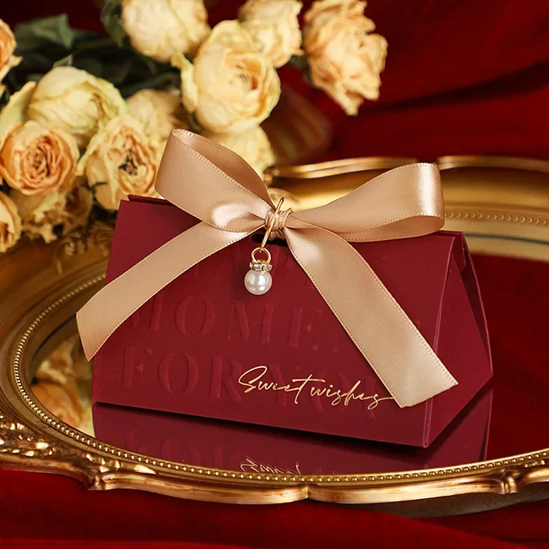 5 Stück Geschenktüten Hochzeitsdekoration Dankeschön-Geschenktütenbox für Gäste Hochzeit Babyparty Geburtstagsfeier Zubehör – Detail 6