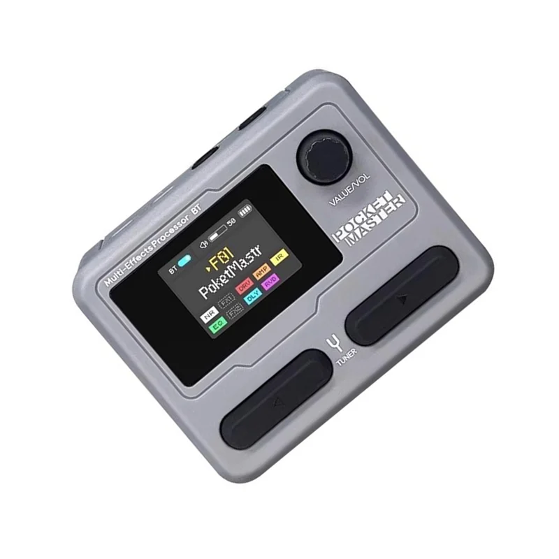 ABKV-Pocket Master 1.77 LCD Screen Electric Guitar Bass Amplifier Modeling IR Multi-Effect With OTG Looper