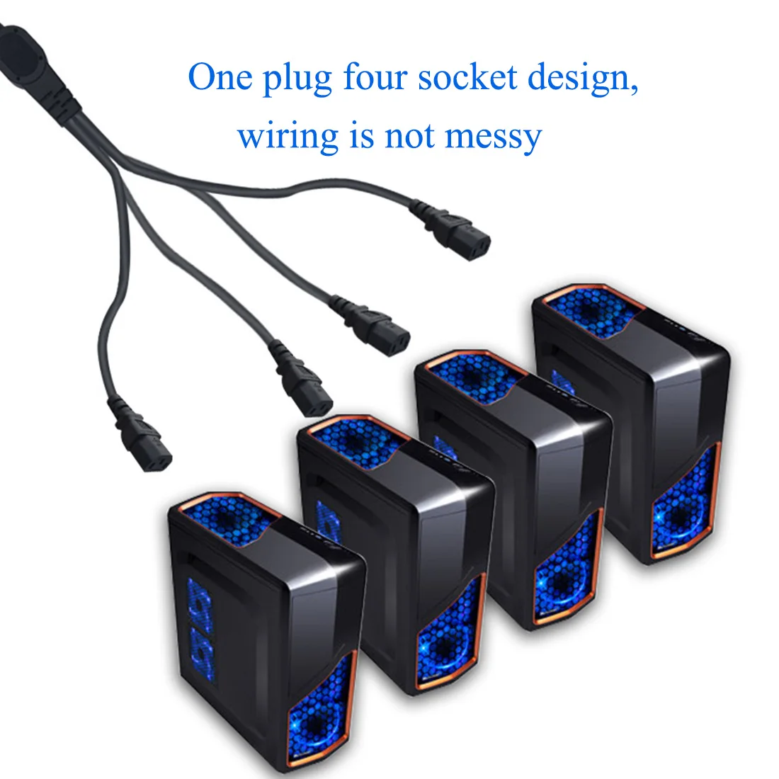 JORINDO Chất Lượng Cao C14 4 X C13, 250V/10A,IEC 320 C14 Nam Cắm Để 4XC13 Nữ Ổ Cắm Y Loại Bộ Chia Dây Nguồn