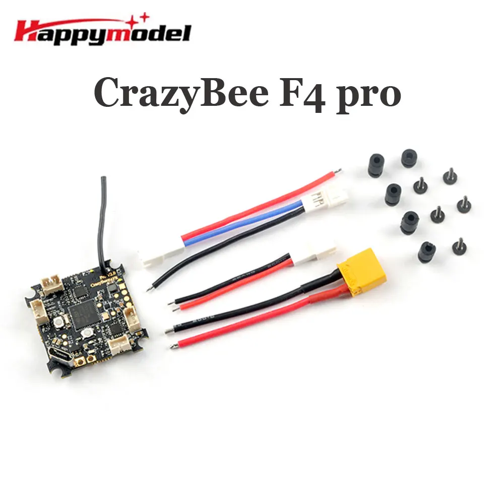 HappyModel Crazybee F4 Pro V2.0 Flight Controller BLHELIS 5A ESC SPI Receivers for FPV Tinywhoop Cinewhoop Drone Mobula7 HD DIY