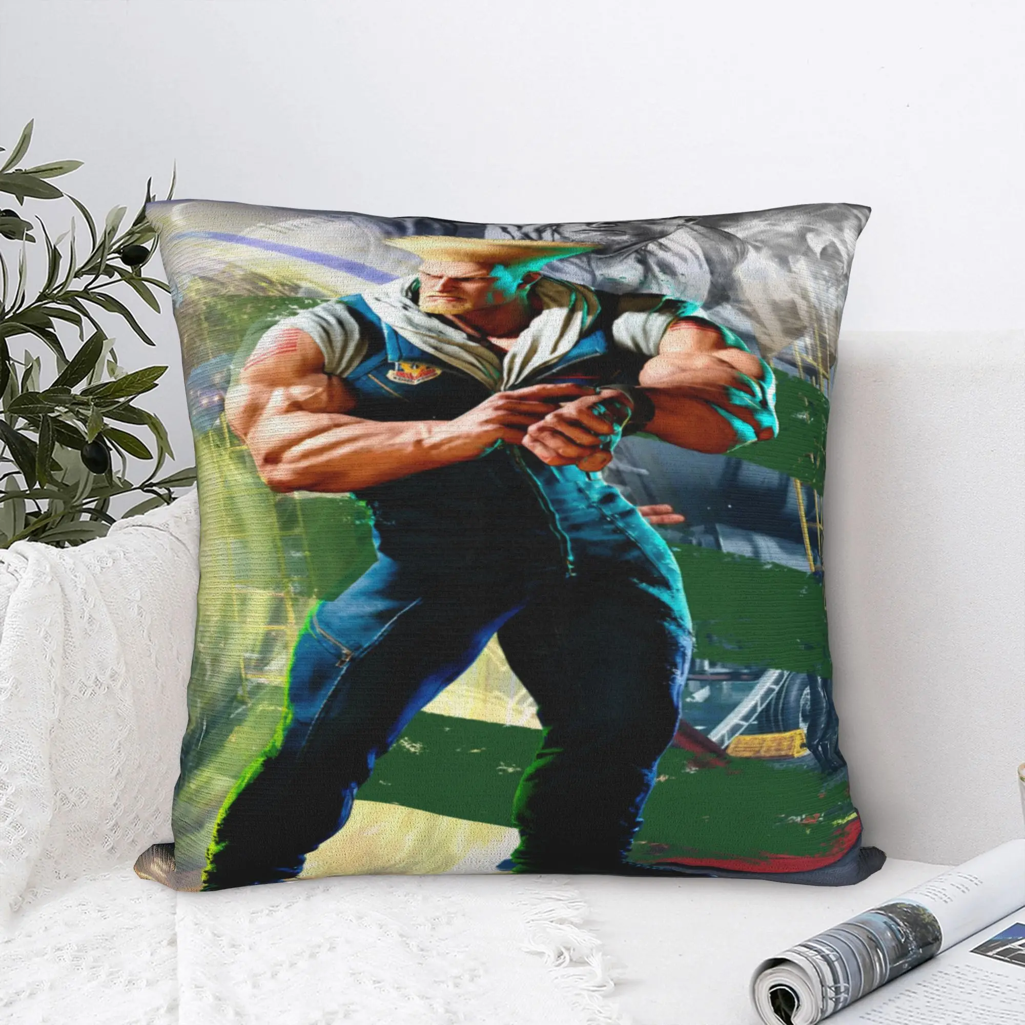 Stylish Car  Streets Fighters Decor Pillowcases Accessories  Pillow Covers Zippered Multi-Size