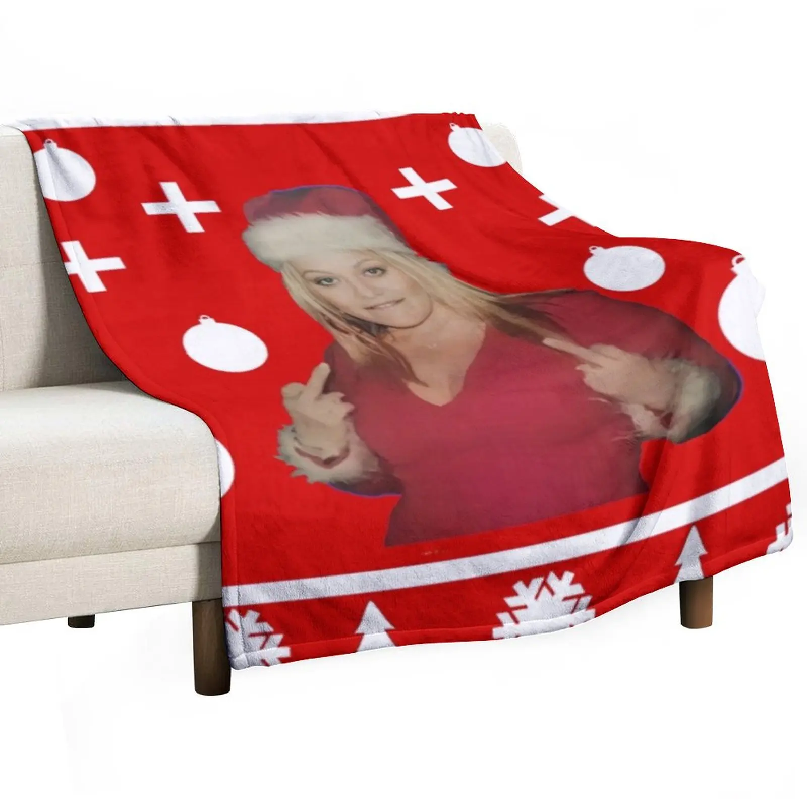 

Merry Xmas Jenni Rivera Throw Blanket Warm Bed linens Polar Furry Blankets