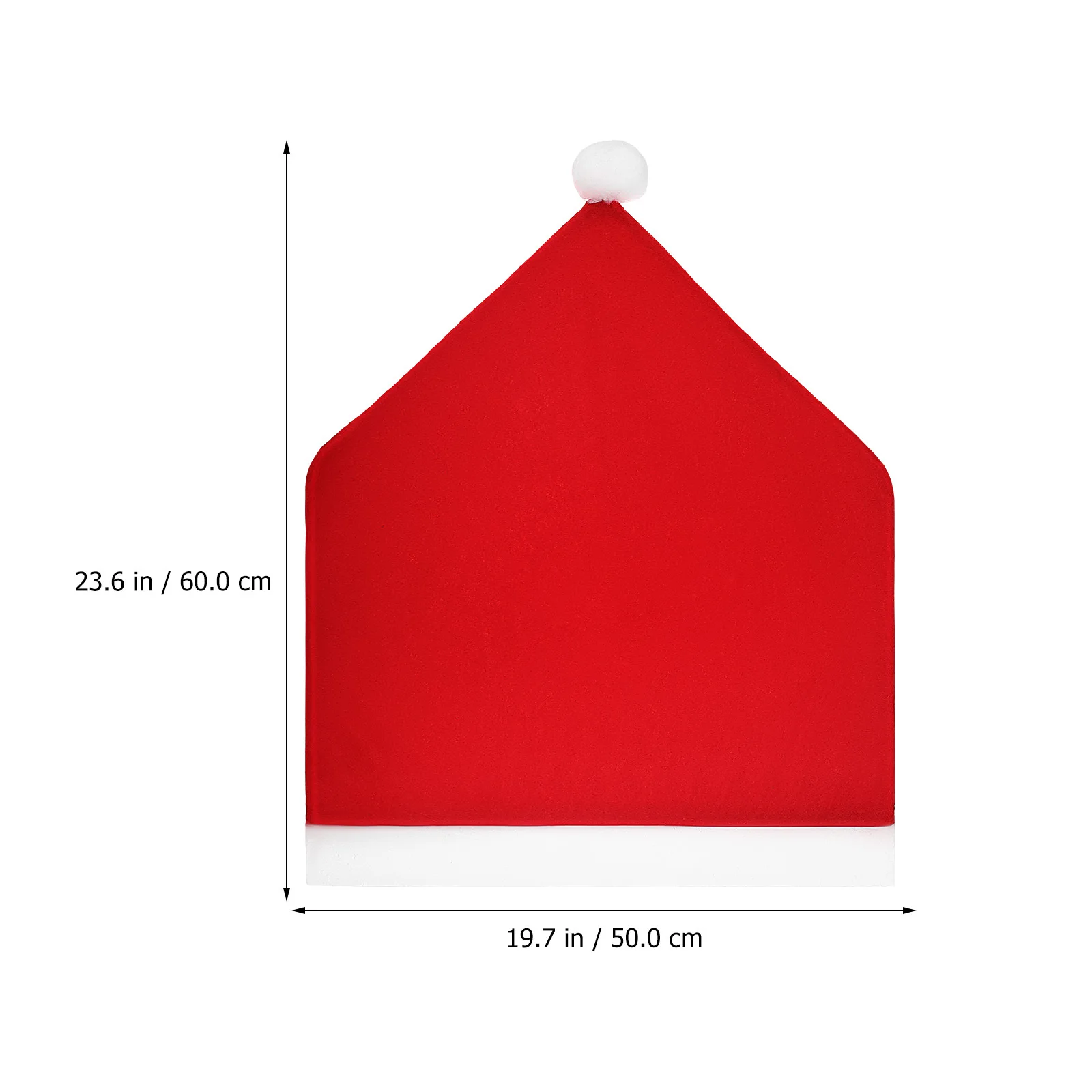 

10Pcs Christmas Chair Covers Non-Woven Fabric Santa Hat Style Chair Slipcovers Ideal for Party Office Kitchen Holiday Decor