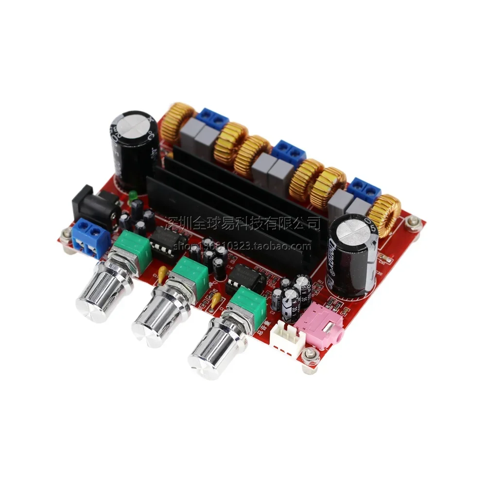 XH-M139 2.1 channel digital power amplifier board 12V-24V wide voltage TPA3116D2 2 * 50W + 100W