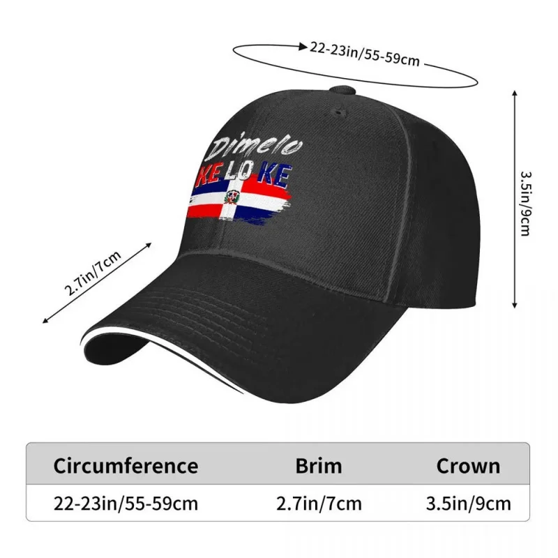Dominican Republic Flag Baseball Cap Unisex for Weddings Parties Festivals Bachelor Events Outdoor Sports Cycling Photos