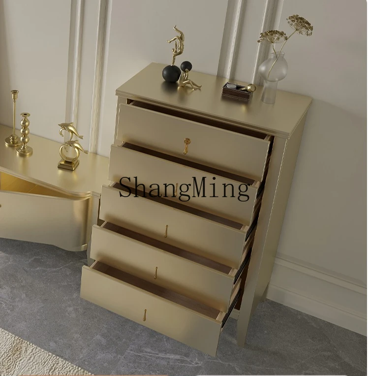

CL light luxury solid wood chest, chest of drawers, advanced modern multi-purpose drawer storage, living room storage