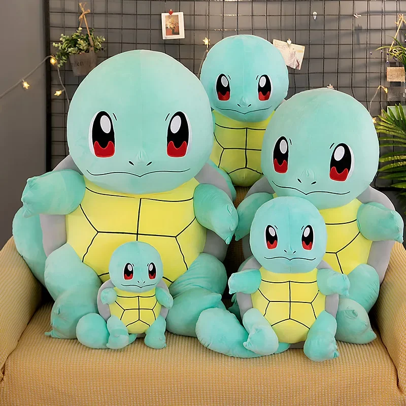 

25-60cm Large Pokemon Squirtle Plush Doll Cartoon Soft Stuffed Plush Toy Sofa Pillow Ornament Boys and Children Holiday Gifts