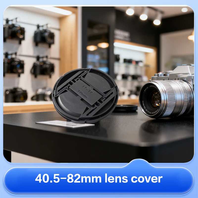 1 قطعة غطاء عدسة الكاميرا عالية الجودة 40.5 مللي متر 49 مللي متر 52 مللي متر 55 مللي متر 58 مللي متر 62 مللي متر 67 مللي متر 72 مللي متر 77 مللي متر 82 مللي متر المفاجئة على غطاء العدسة الأمامية للكاميرا #2