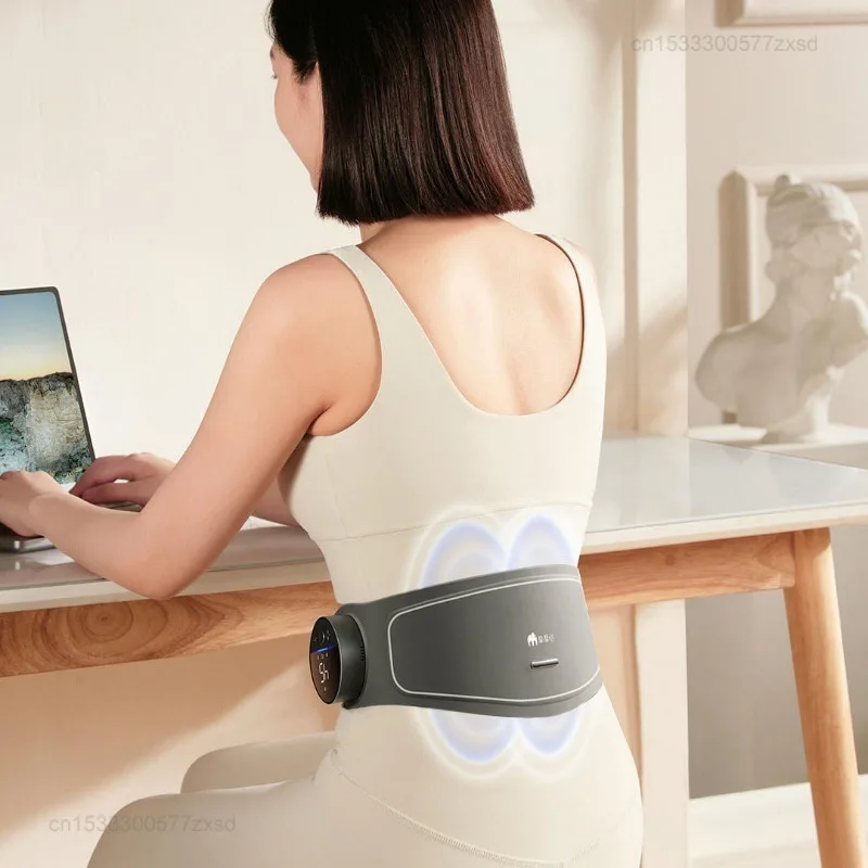 Умный Массажер для талии Xiaomi Momoda, подушка с подогревом для менструации, EMS, импульсный массаж, снятие боли в талии, судороги, электрические устройства для пояса