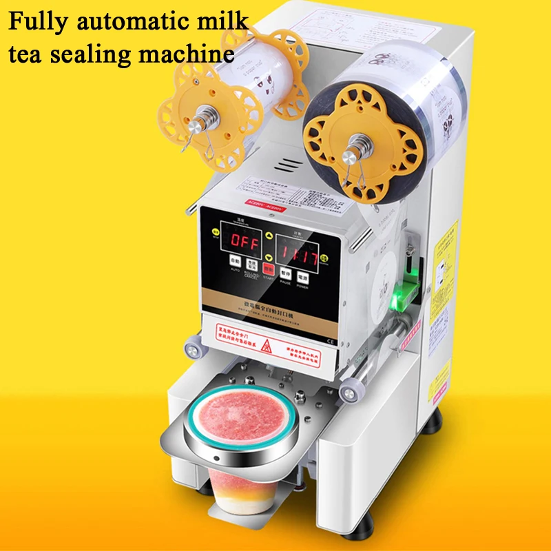 

PBOBP Cup Sealing Machine Black Semi-automatic 90/95 MM 300-500 Cups/Hour Accurate Temperature & Time Setup Electric Cup Sealer