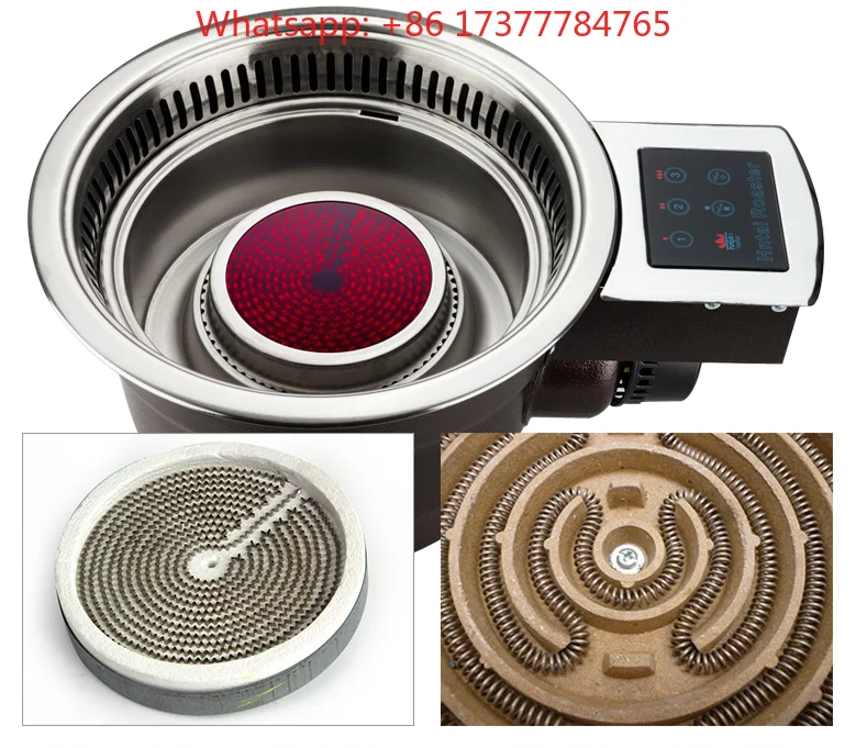 Korean Electric  Rotesitee Barbecue Grill Commercial Restaurant Indoor Smokeless Built in Table Top BBQ Electric Grills