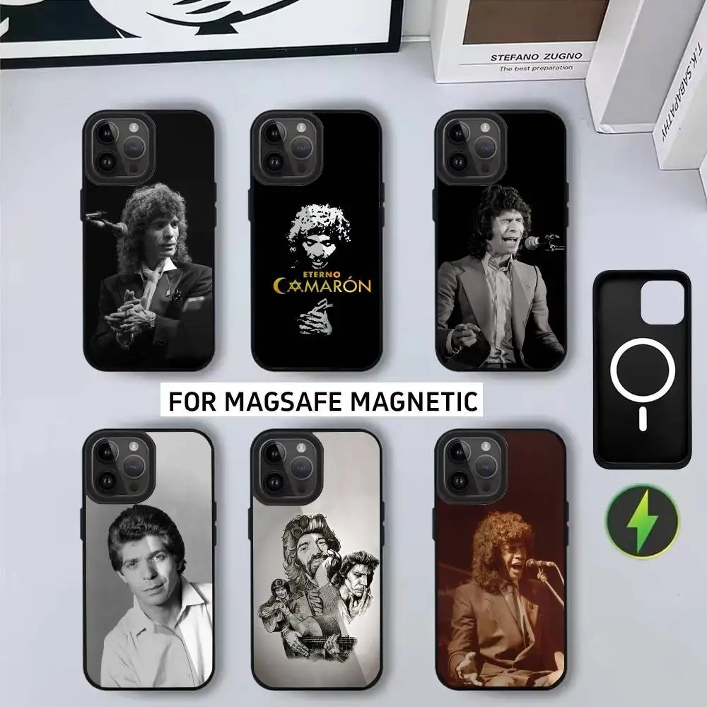 

Singer C-Camaron D-De L-La Isla-ES Phone Case For iPhone17,16,15,14,13,12,11 Plus,Pro Magnetic For Magsafe Wireless Charging