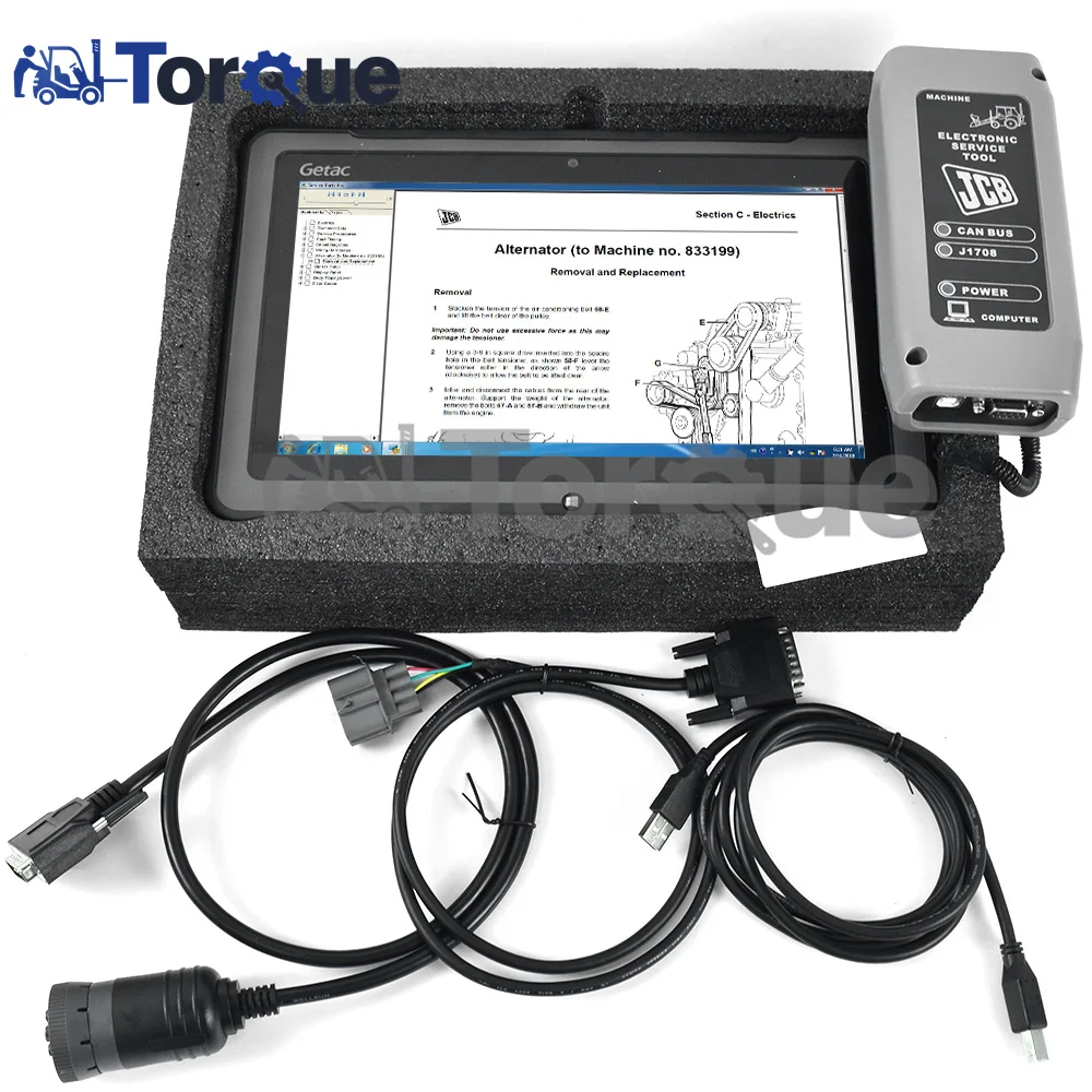 Full set for JCB Excavator Diagnostic Scanner Electronic professional Service Master diagnostic scanner tool+F110 tablet