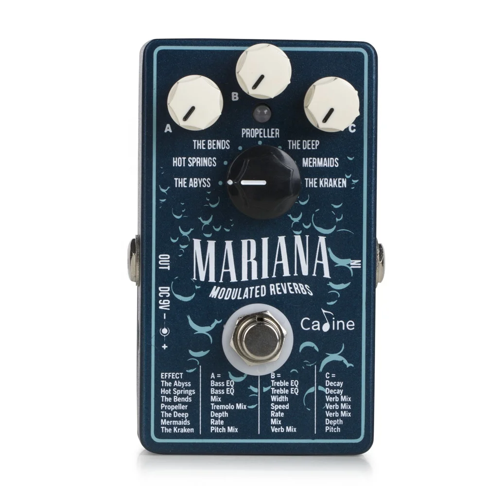 Mariana Modulated Reverb Digital Guitar Effect Pedal Caline CP-507