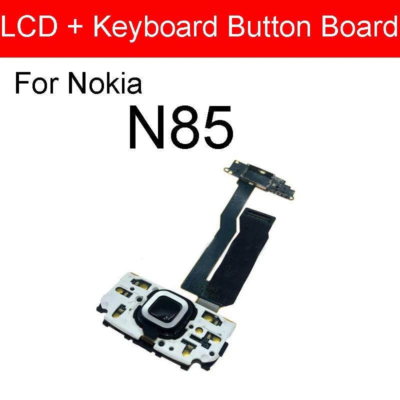 LCD + Keyboard Button Board Keyboard Slide Flex Cable For Nokia N85 Main Keypad Flex Cable Repair Parts