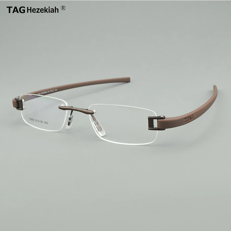 TAG Hezekiah-Montura de gafas Retro para hombre y mujer, anteojos de marca de lujo con prescripción TR90 para miopía óptica, TH5069