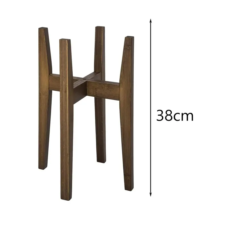 Plant Stand Solid Adjustable Wood Item Plant Rack for Home Decor Flower Pot Stand Easy Assembly Outdoor Garden Patio Furniture