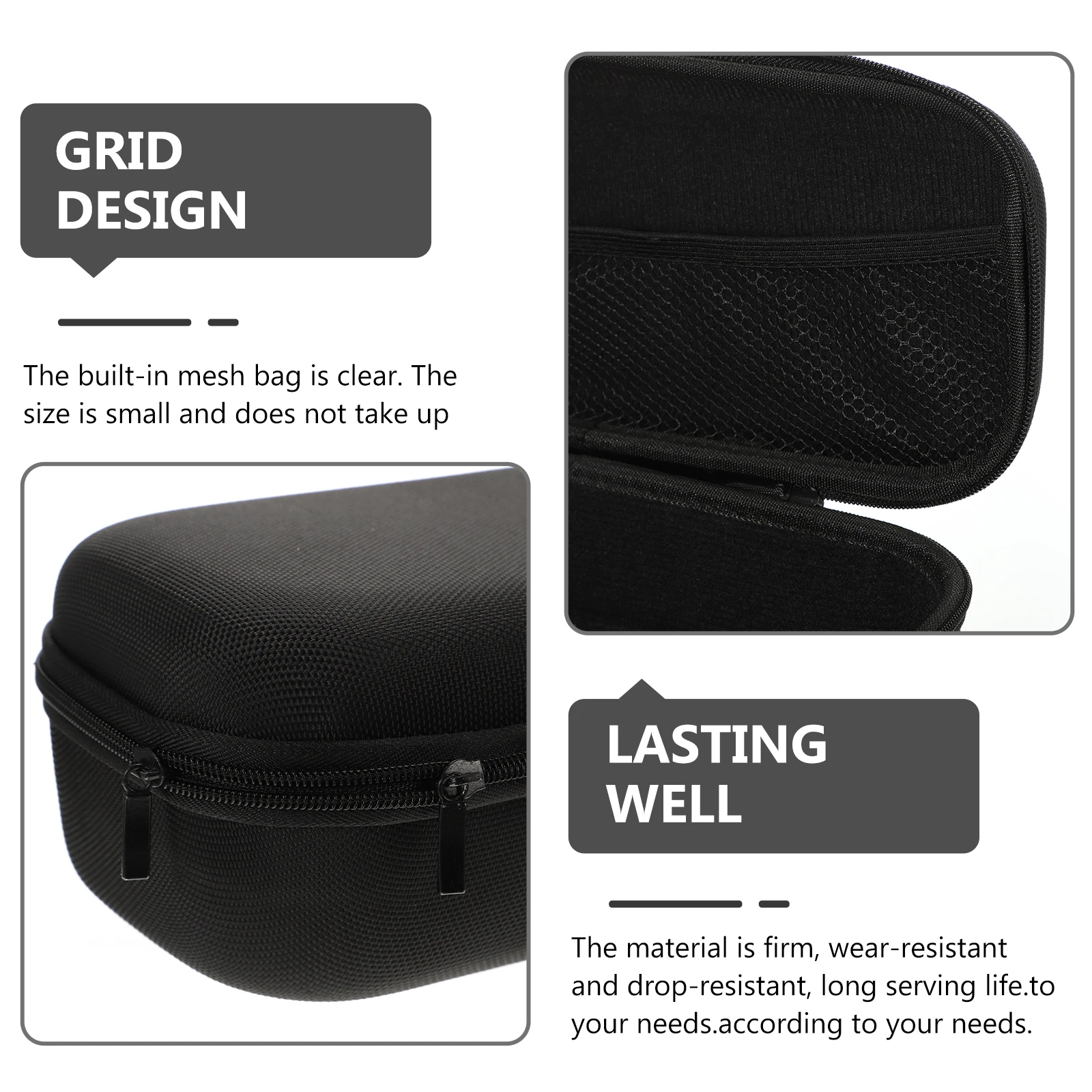 

Microphone Storage Bag EVA Wear Resistant Drop Proof Lightweight Portable Case for Wireless Microphones Box Pouch Holder Storage