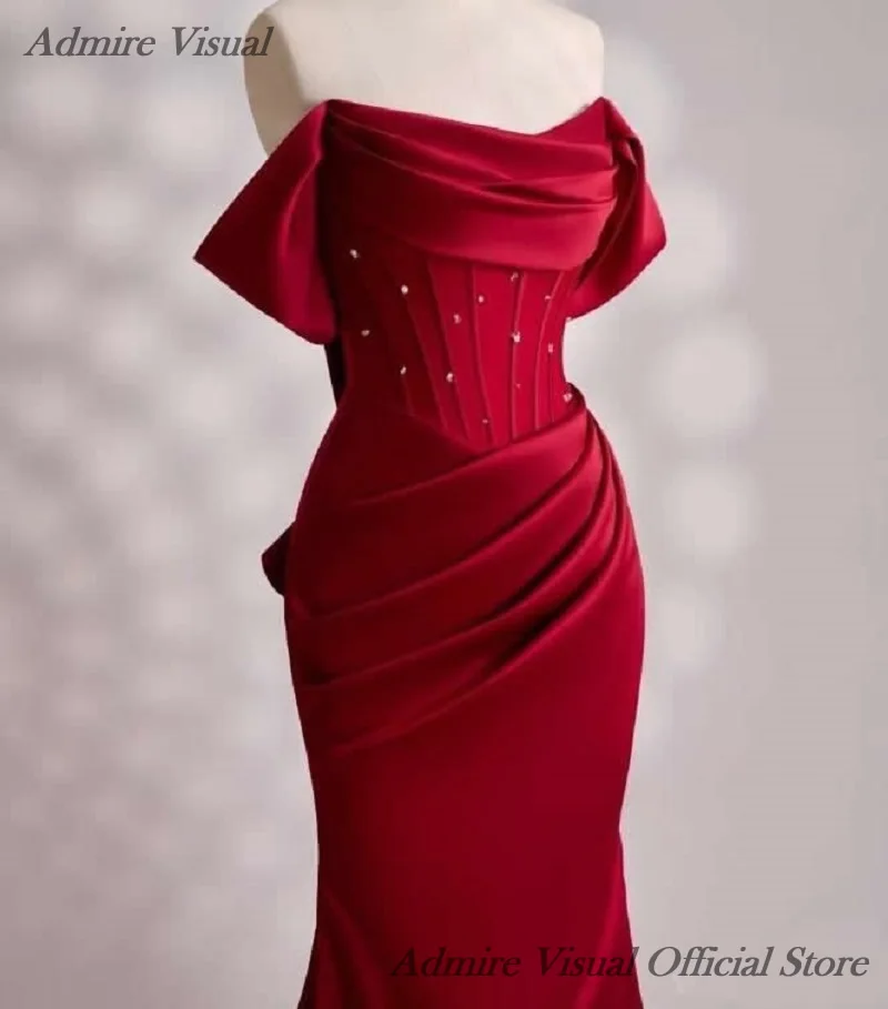 Admire Visual Длинное платье для выпускного вечера Русалка с вырезом лодочкой и бантом Элегантные платья для особых случаев