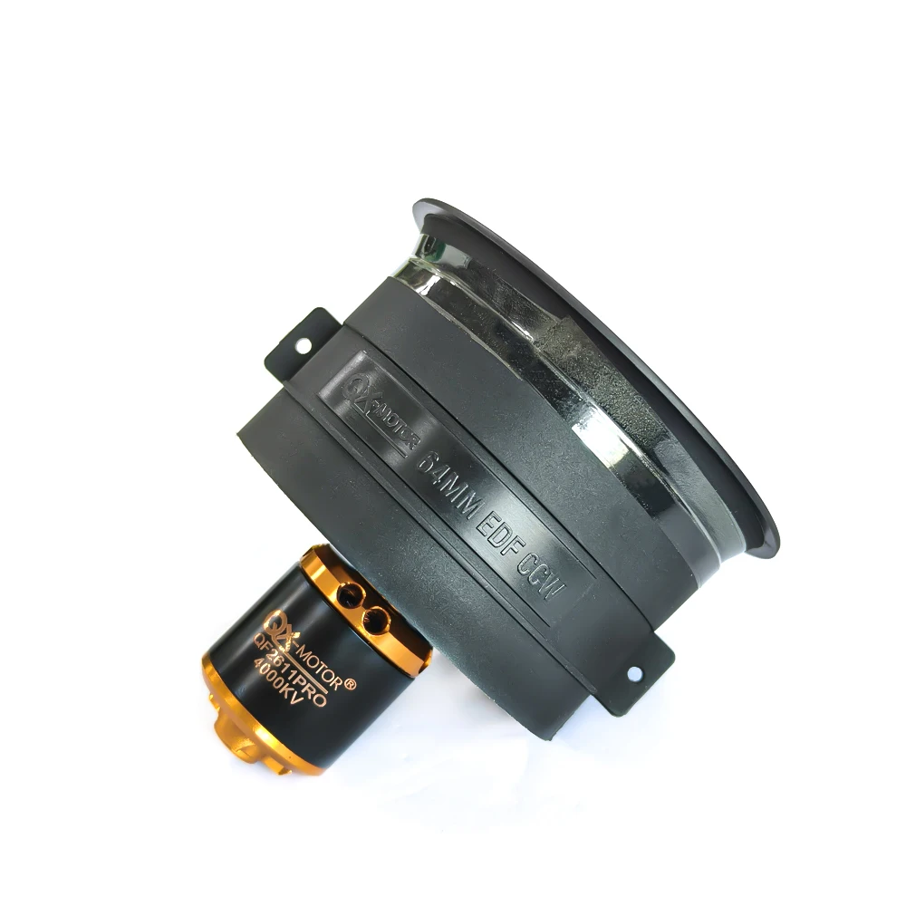 QX-MOTOR 64mm EDF 5 Blades Ducted Fan CW CCW with brushless motor use 40A/60A ESC for RC Multirotor Helicopter Fixed-wing Drone view 3