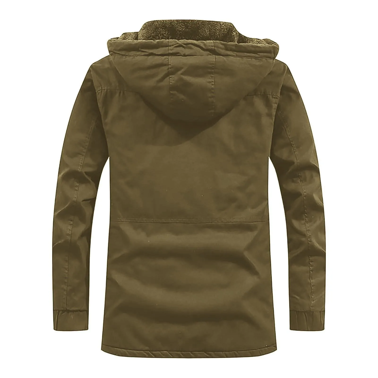 Hooded Jacket Men Winter Warm Parka Casual Thick Hoodie Outdoor Windproof Coat Men'S Loose Cotton Coat Work Jacket 2026 T1 - view 4