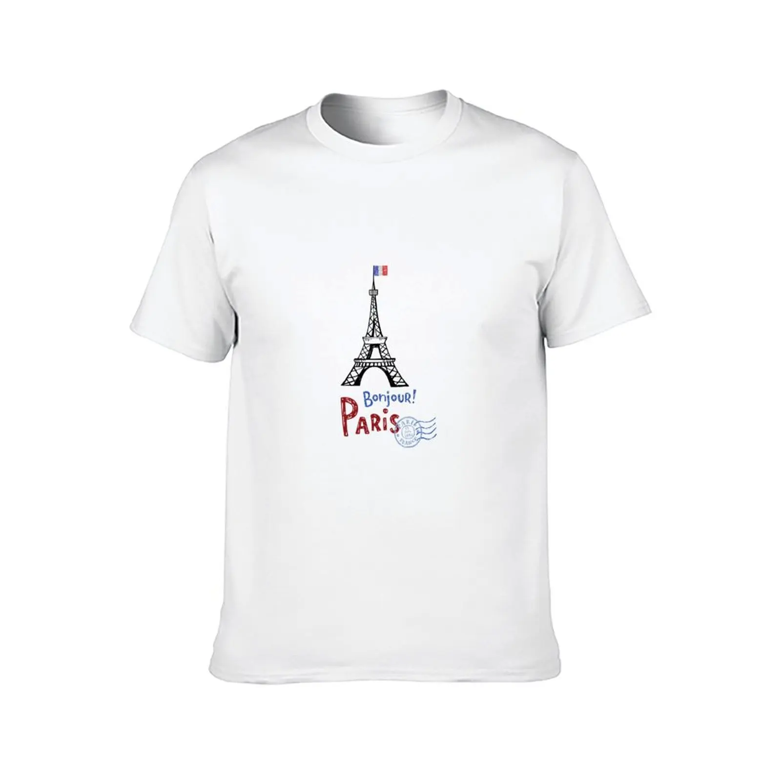 Addicted To Paris/Eiffel tower T-Shirt t shirt man plain t shirts for man cotton soft man graphic t shirt T-Shirt