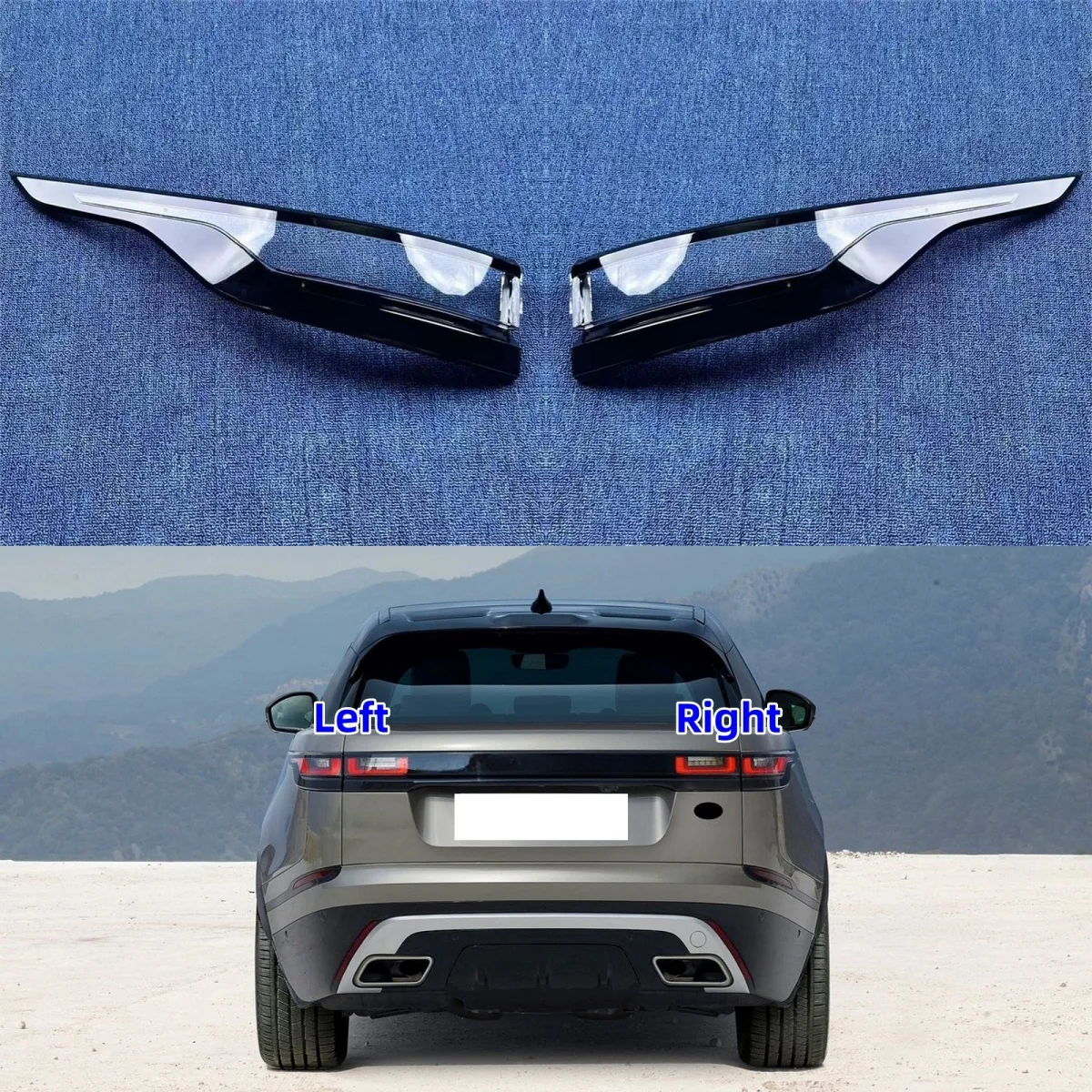 

For Land Rover Range Rover Velar 2017 2018 2019 2020 2021 2022 2023 2024 Car Tail Light Rear Lamp Lens Cover