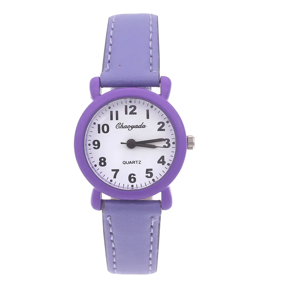 بسيطة النساء الفتيات الفتيان الساعات أزياء السيدات كوارتز ساعة Reloj Mujer Relogio Feminino الفتيات ساعة هدية طالب ساعة اليد