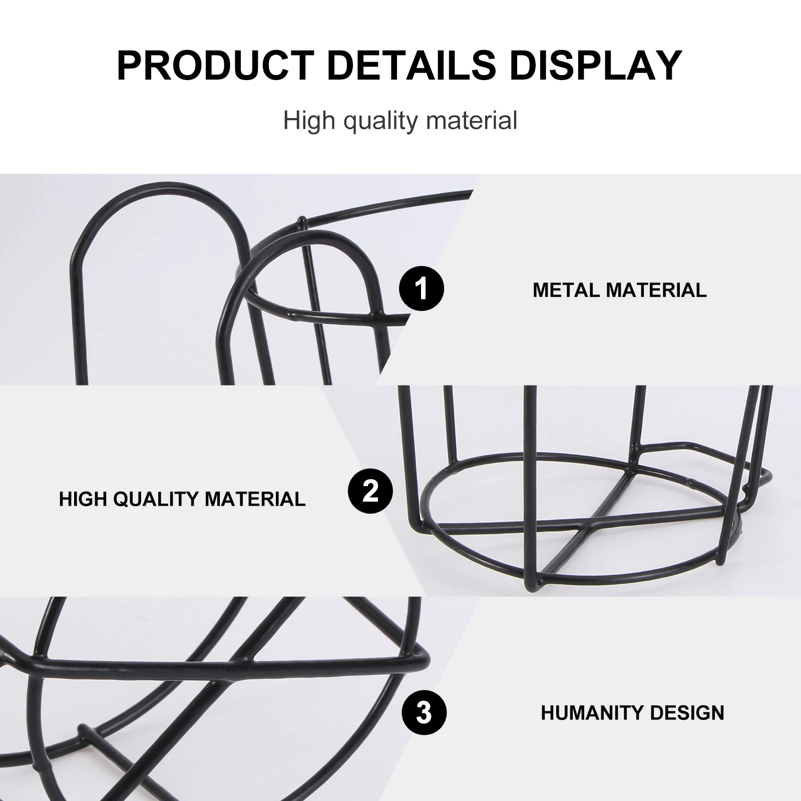 

Geometric Iron Metal Flowerpot Stand Black Size S Plant Pot Support Durable Decorative Planter For Indoor Outdoor Garden Easy