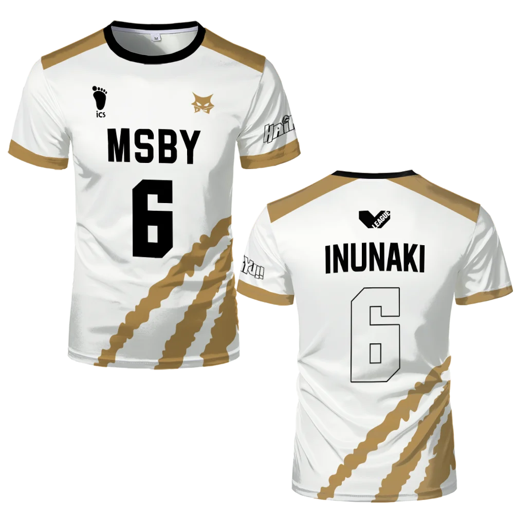 2025 Haikyuu MSBY Anime T-shirts Hinata Shoyo Black Jackal Cosplay