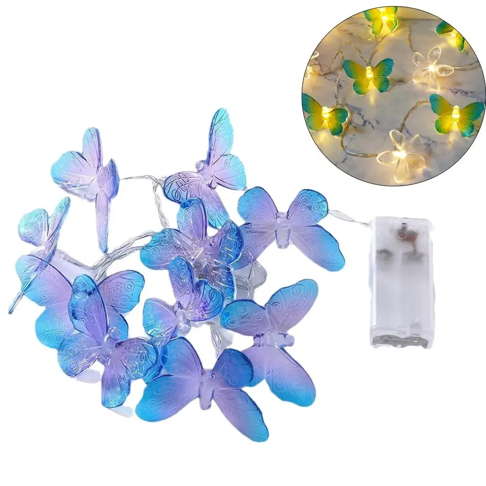 1.5m/3 Meters Butterfly String Light Painted Electroplated LED Fairy Light Battery Operated Christmas Decoration Light