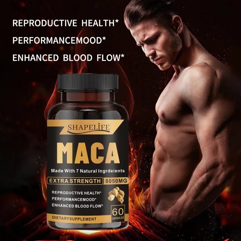 Strong Erection for Men Pills, Increase Size & Endurance,natural Tiger King Capsules Maca Root Ashwagandha Supplement 60 Tablets