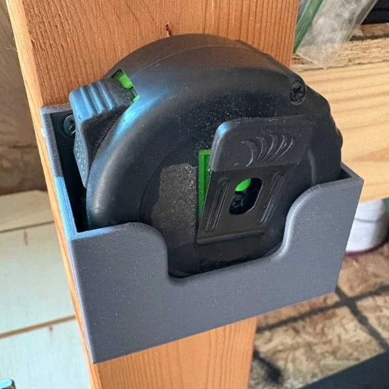 Wall Mount Tape Measure Storage Bracket Tool Holder for Workshop and Garage Organization
