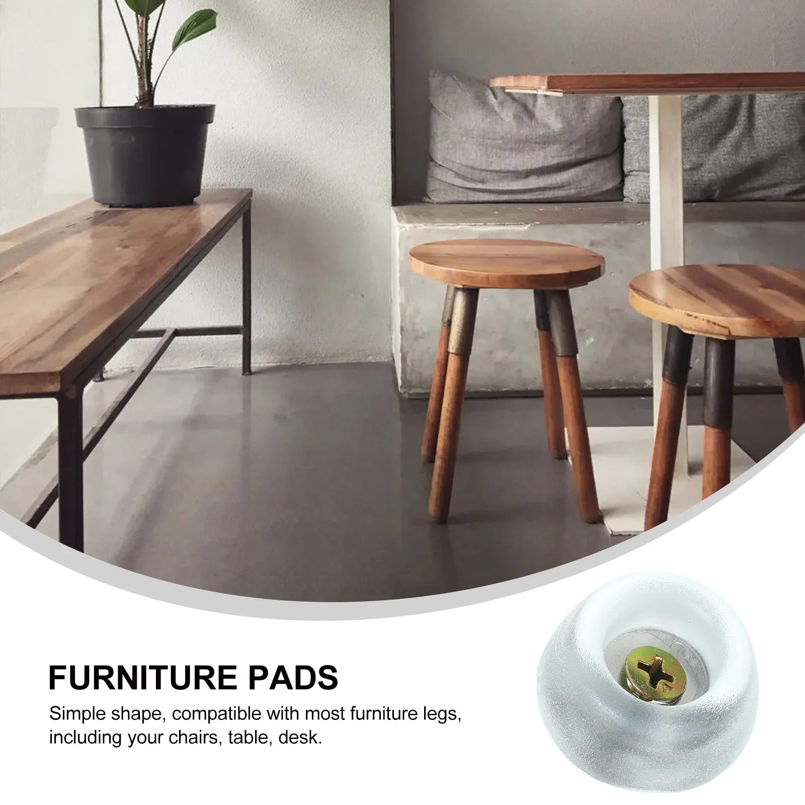 

50 Pcs niture Feet Chair Table Protectors Non Slip Sofa Foot Soft Silicone Sofa Feet Pads Cushion Anti Moisture Leg Pads