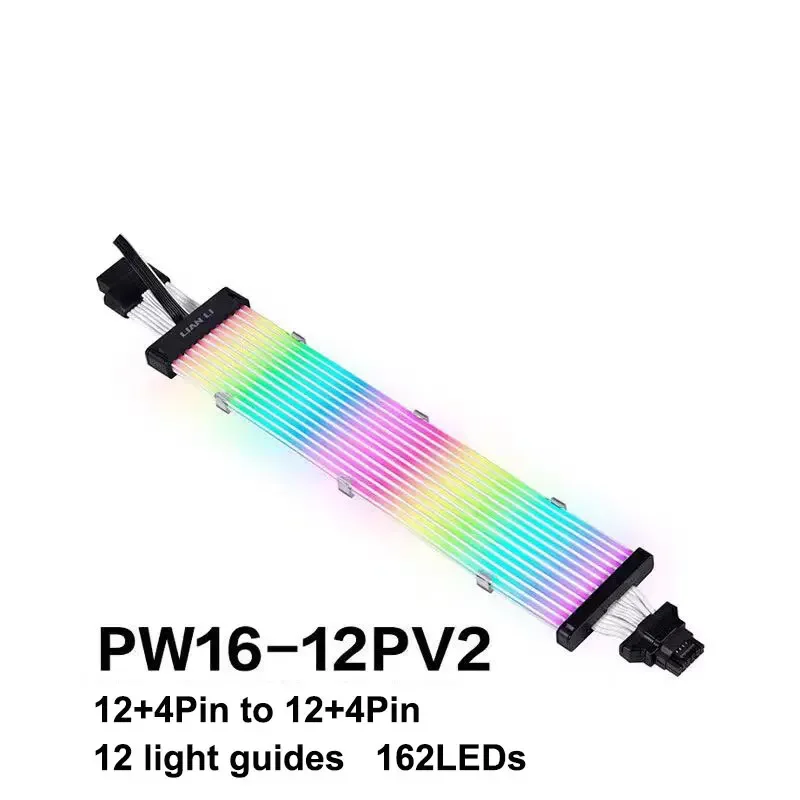 For Lian Li Strimer Plus V2 12VHPWR 24Pin GPU Extension Cable RTX