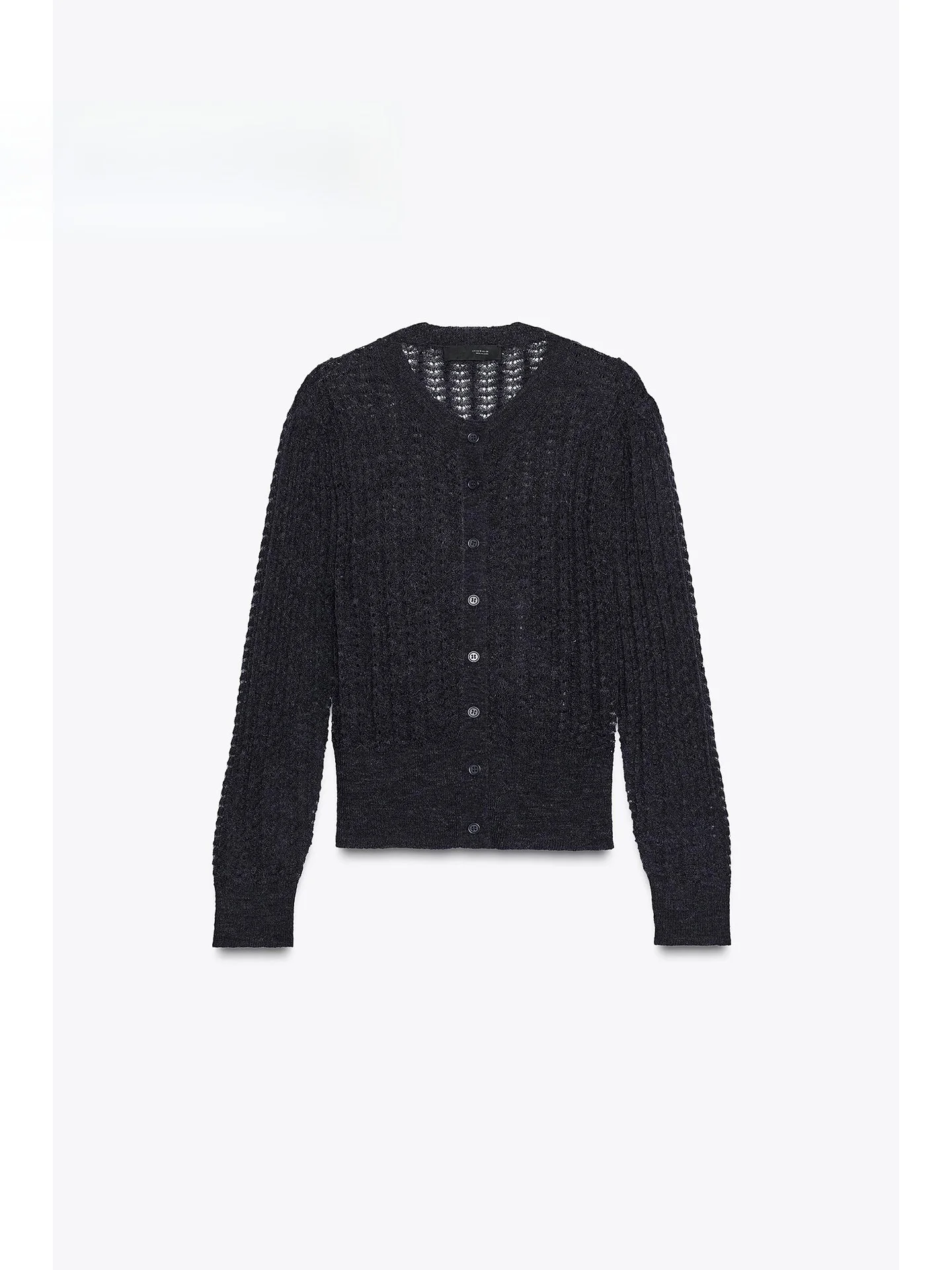 

Sli American Long Sve round Ne Knitted Sweater Coat Women's Open Cardigan Spring 2026 Trendy Street Sle Regular Fit