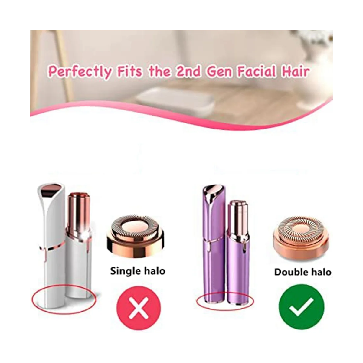 A14G-głowice zamienne, damskie głowice wymienne do usuwania owłosienia z twarzy generacji 2 do narzędzia do usuwania owłosienia z twarzy